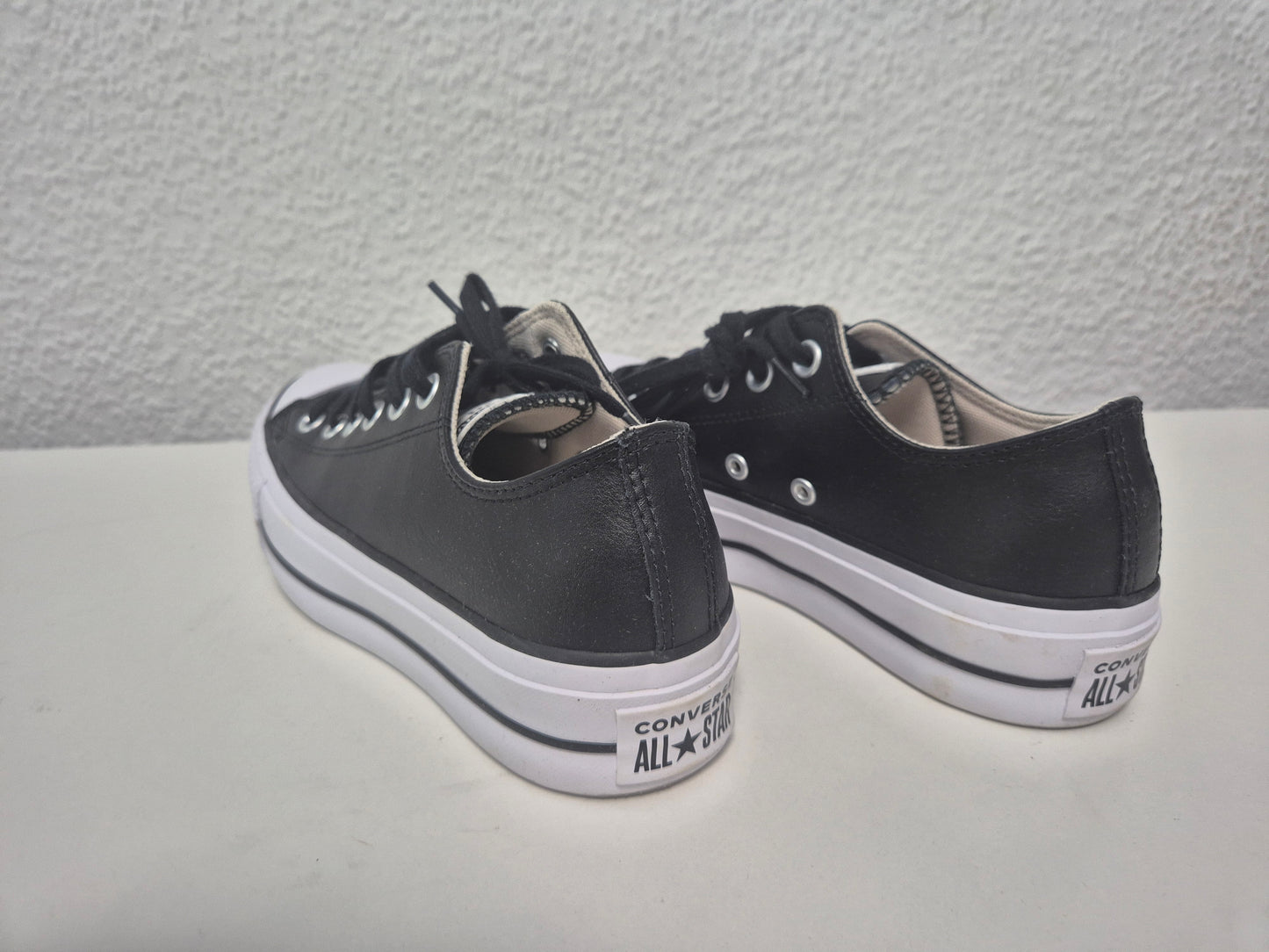 Converse Chuck Taylor All Star Platform Leather Sneaker schwarz Gr. 37