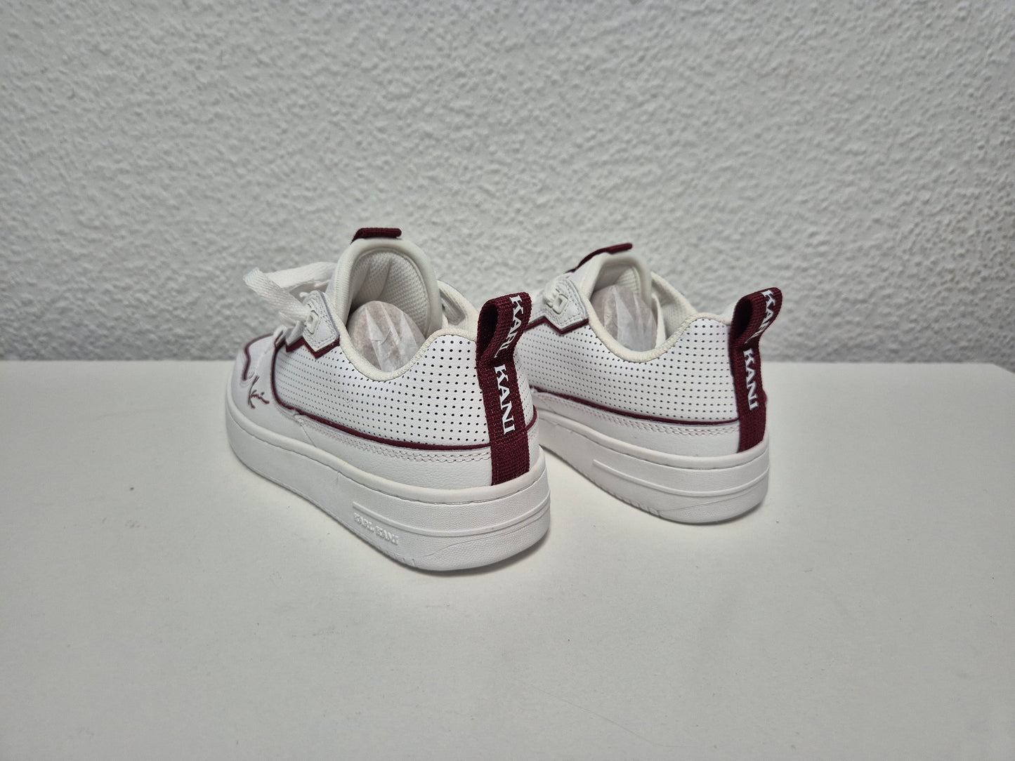 Karl Kani 89 TT Sneaker, weiß merlot, Gr. 36,5