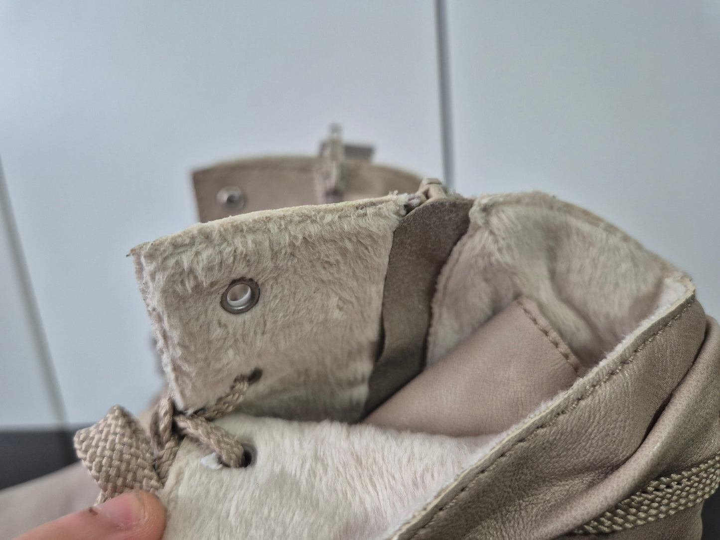 Rieker HWK Stiefel beige Gr. 40