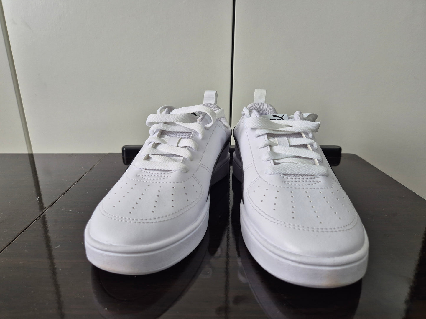 PUMA Rickie Sneaker Uni weiß-schwarz Gr. 39