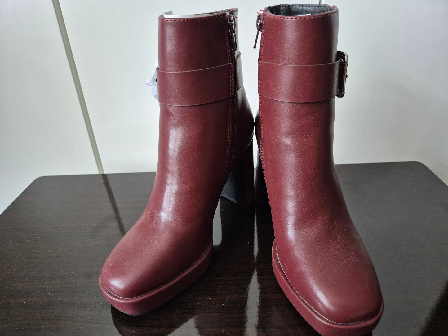 ANISTON SHOES Stiefelette mit Plateau weinrot Gr. 36