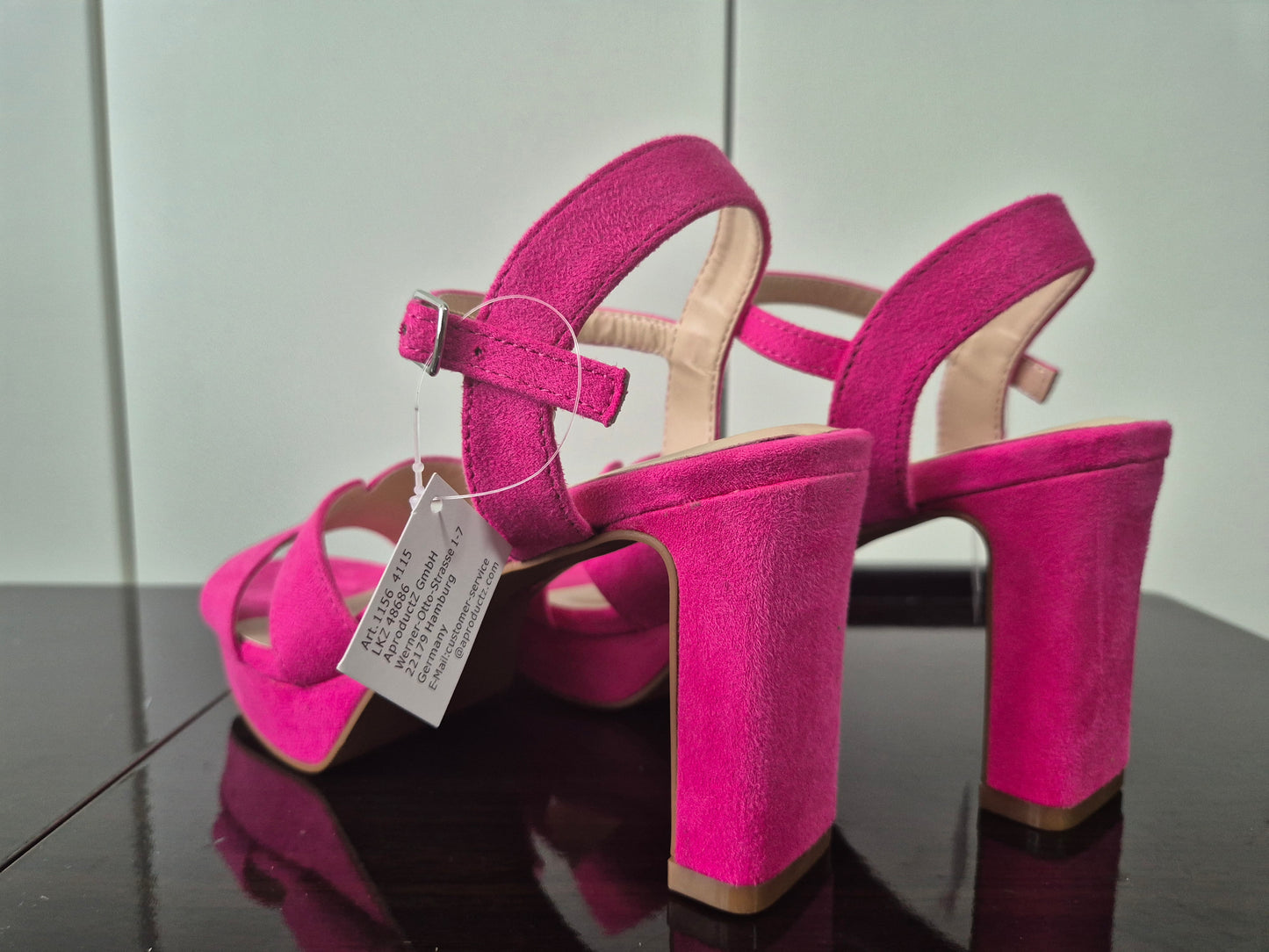 ANISTON SHOES High-Heel-Sandalette pink Gr. 38