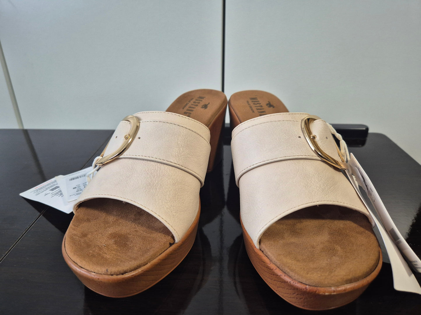 Mustang Pantolette beige Gr. 39
