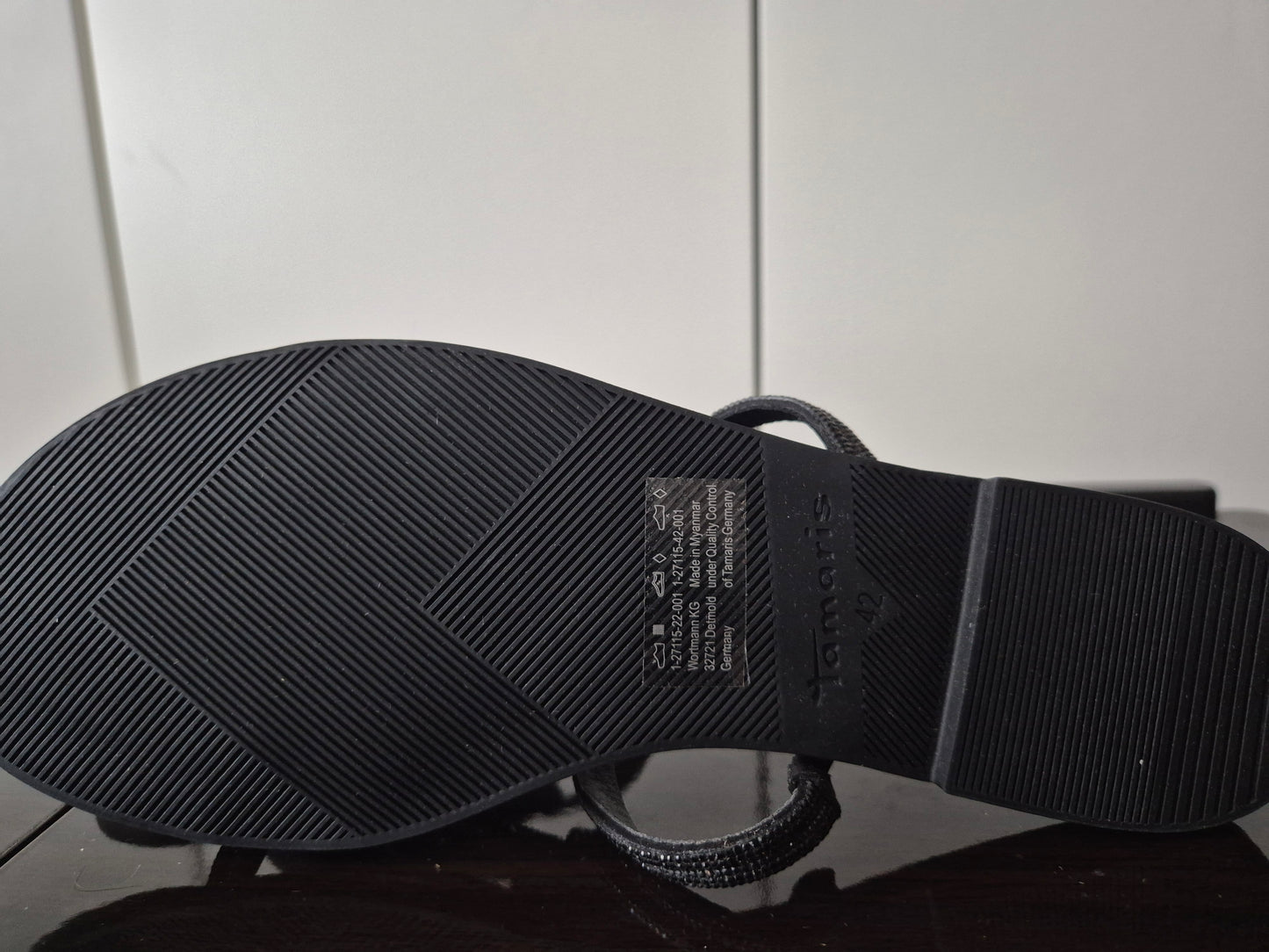 Tamaris Sandale schwarz Gr. 42