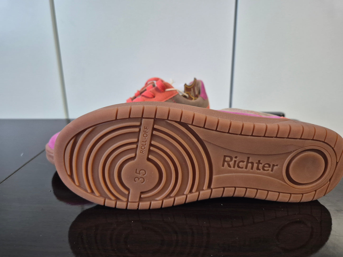 RICHTER 1893 WMS: mittel Sneaker beige-rosa Gr. 35