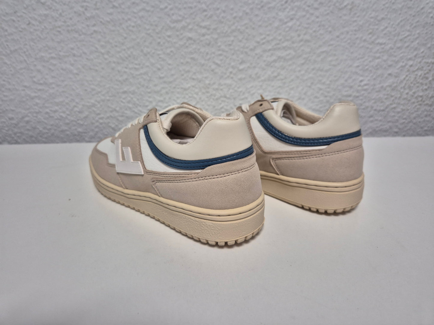 Flamingos Life Damen Sneaker Retro 90s, weiß-blau-beige, Gr. 36