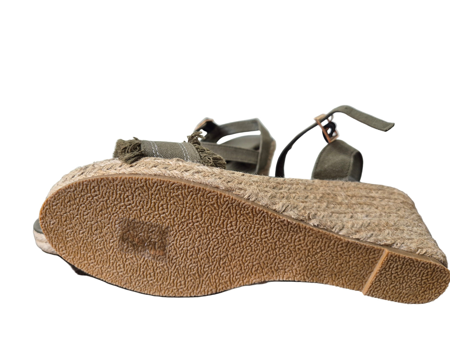 VIVANCE Riemchensandale Keilsandalette oliv Gr. 37