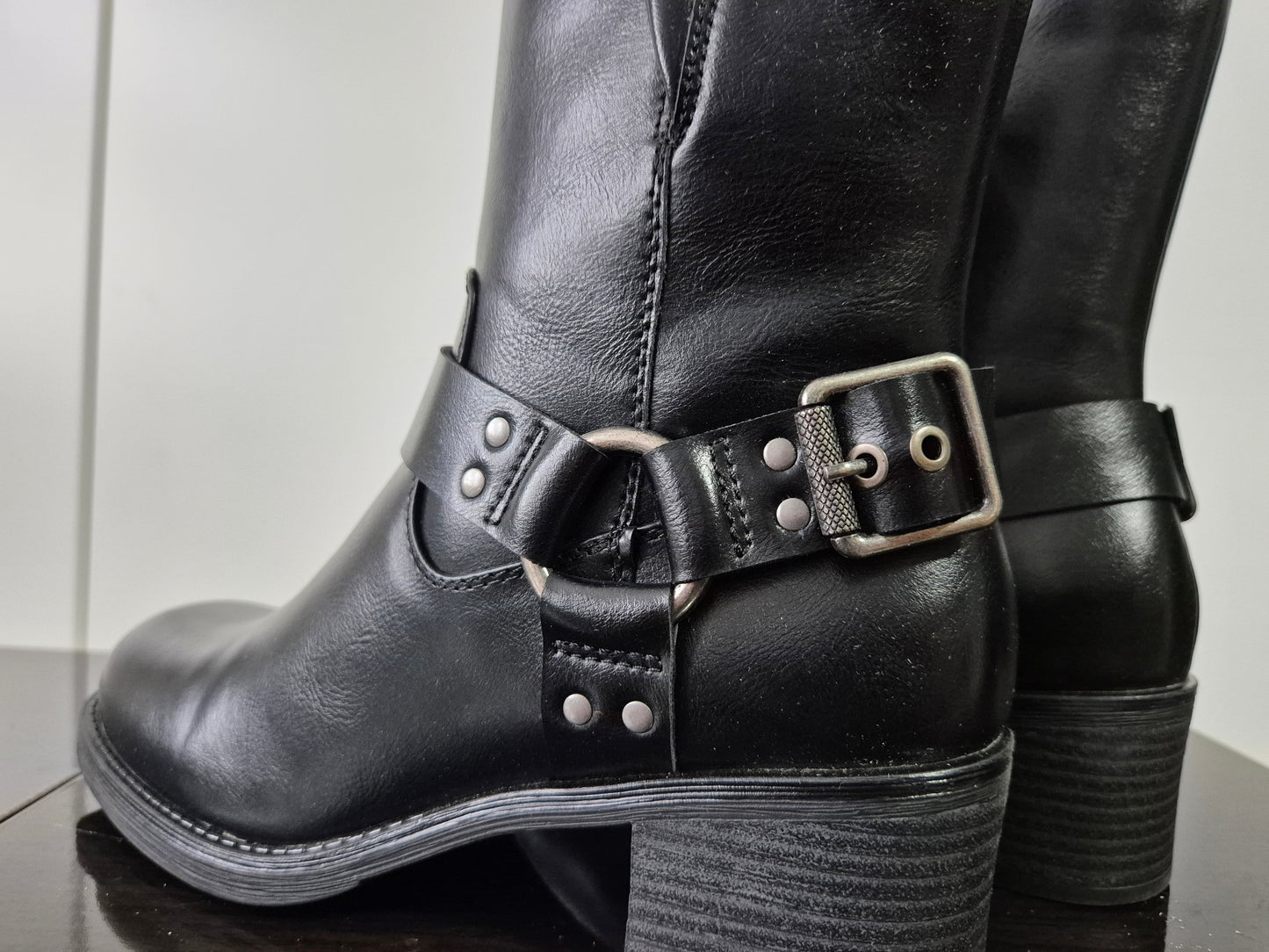 Marco Tozzi Broti Bikerboots schwarz Gr. 38