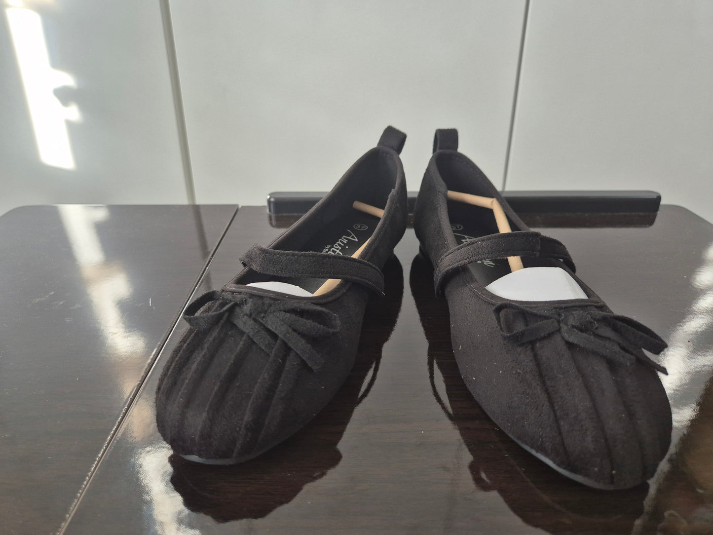 ANISTON SHOES Riemchen Ballerina schwarz Gr. 37