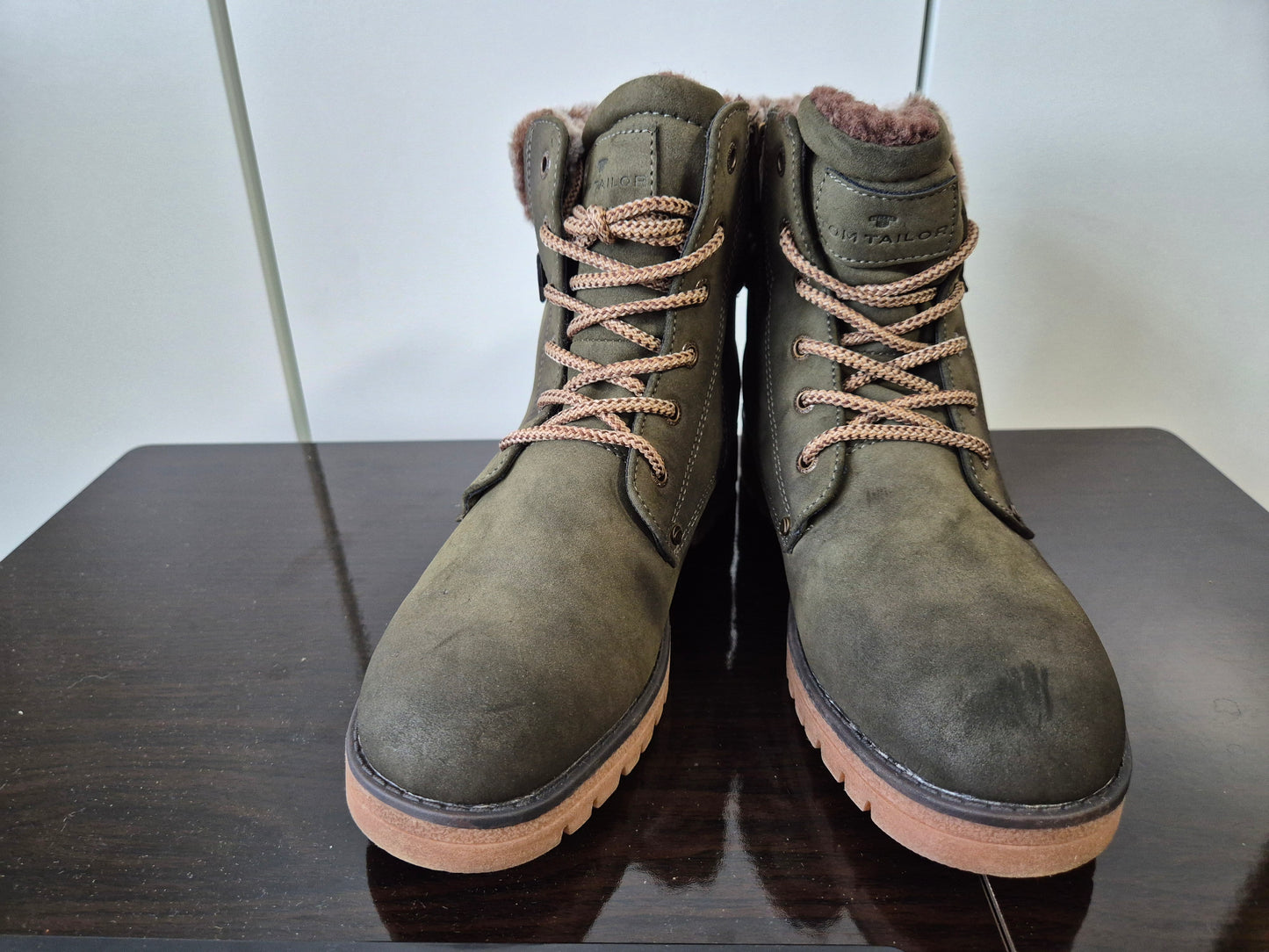 TOM TAILOR Boots mit modischer Zierschnalle khaki Gr. 42