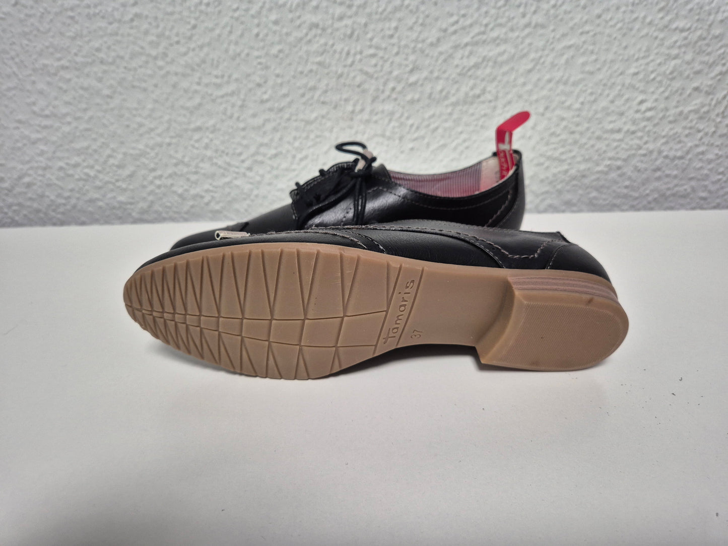 Tamaris Schnürschuh, Schwarz, Gr. 37