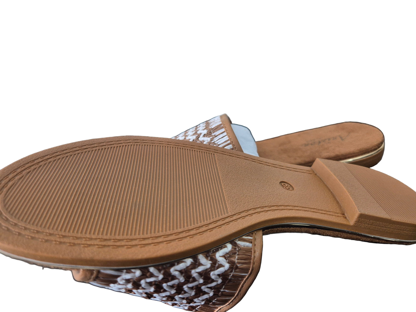 ANISTON Pantolette Sommerschuh, Bast-Optik Gr. 41