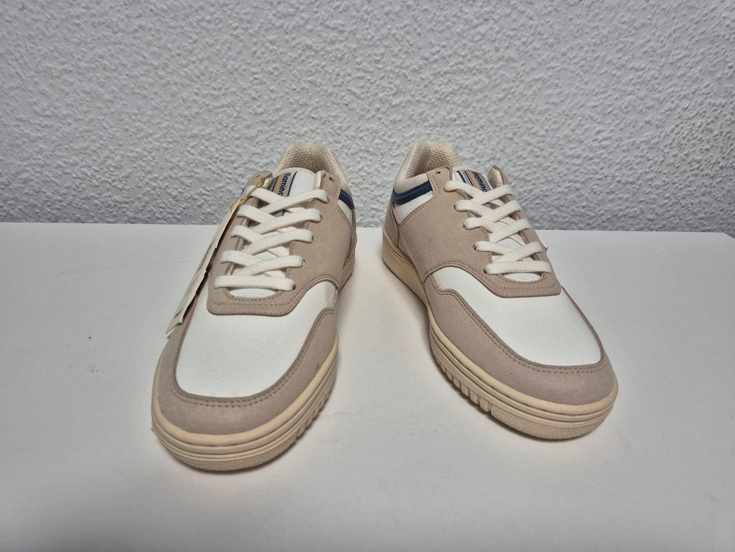 Flamingos Life Damen Sneaker Retro 90s, weiß-blau-beige, Gr. 36