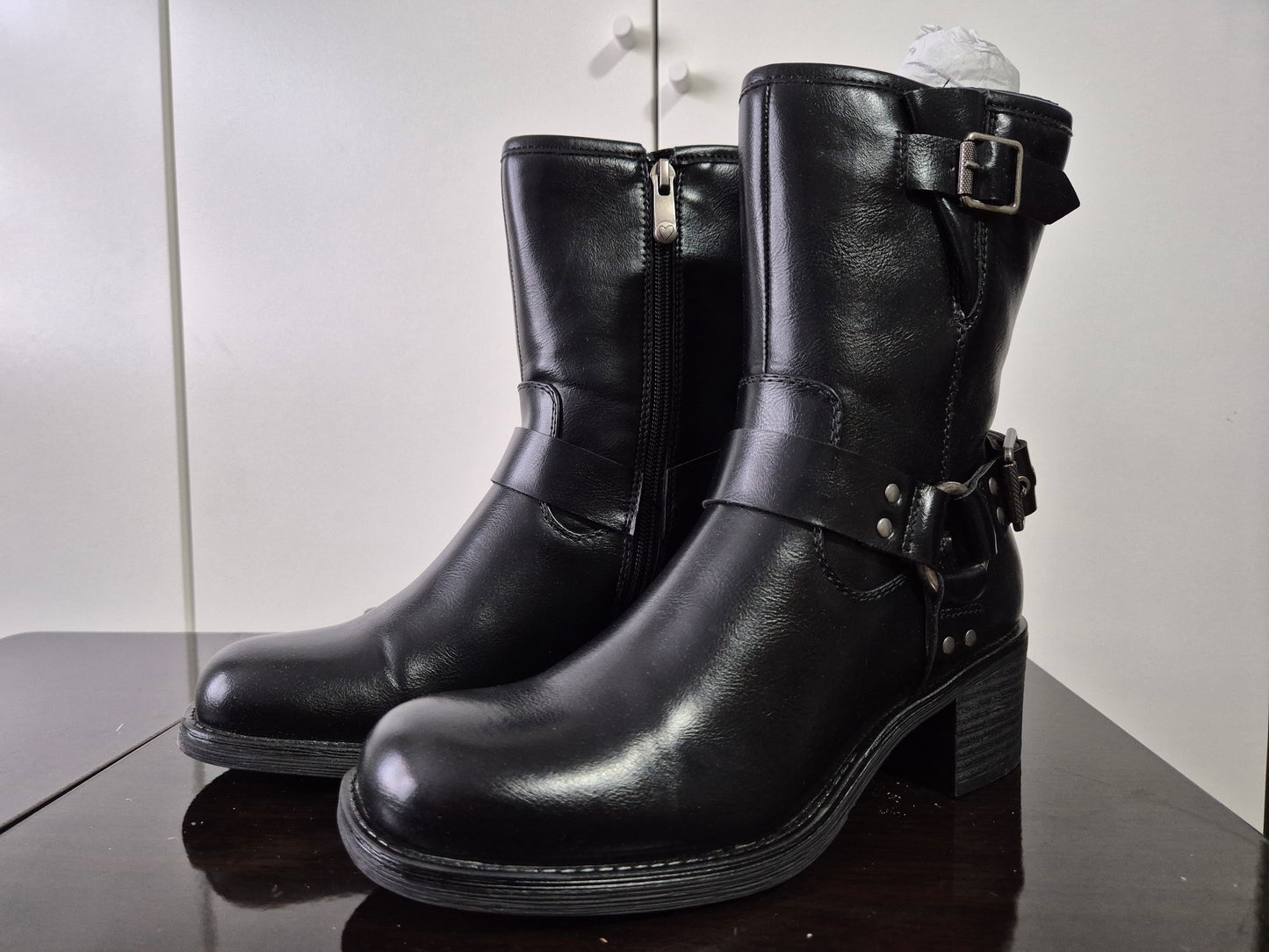 Marco Tozzi Broti Bikerboots schwarz Gr. 38