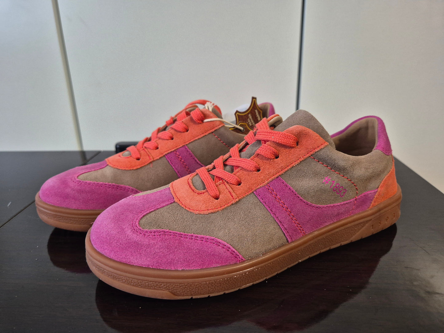 RICHTER 1893 WMS: mittel Sneaker beige-rosa Gr. 35