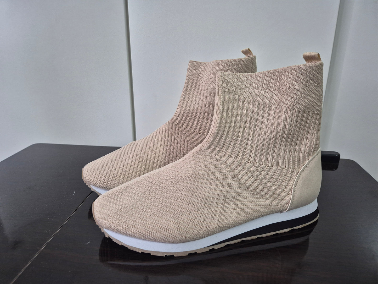 VIVANCE Sneaker Sockenschuh, elastisches Material beige Gr. 38