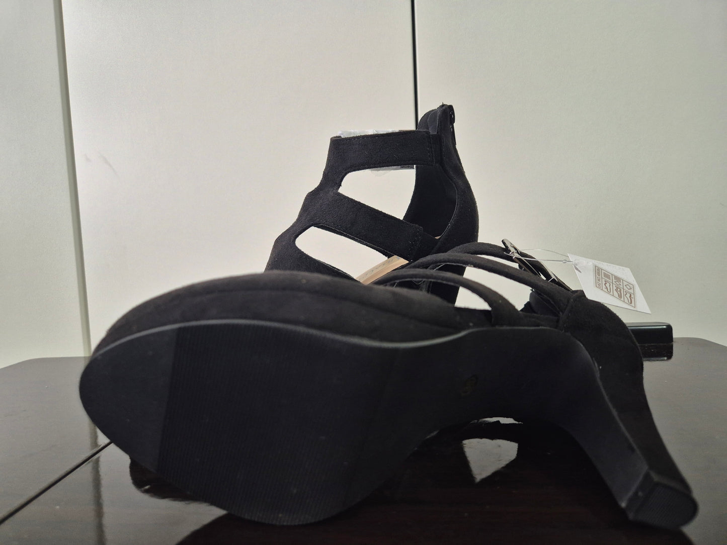 ANISTON SHOES Sandalette Sandale, Sommerschuh, Abendschuh schwarz Gr. 38