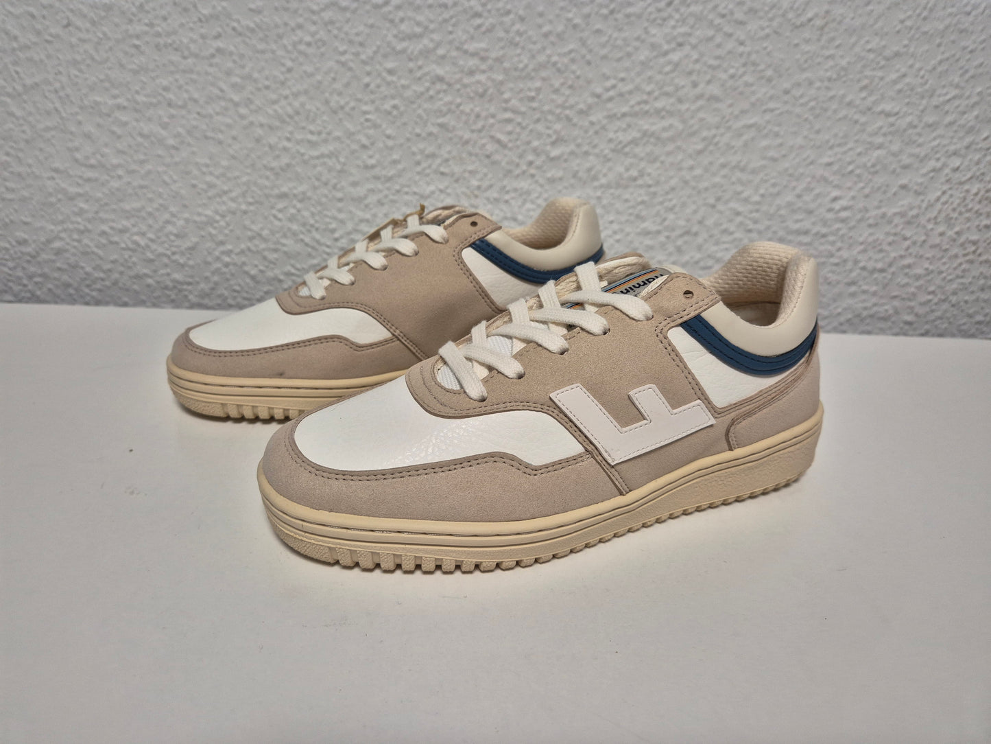 Flamingos Life Damen Sneaker Retro 90s, weiß-blau-beige, Gr. 36