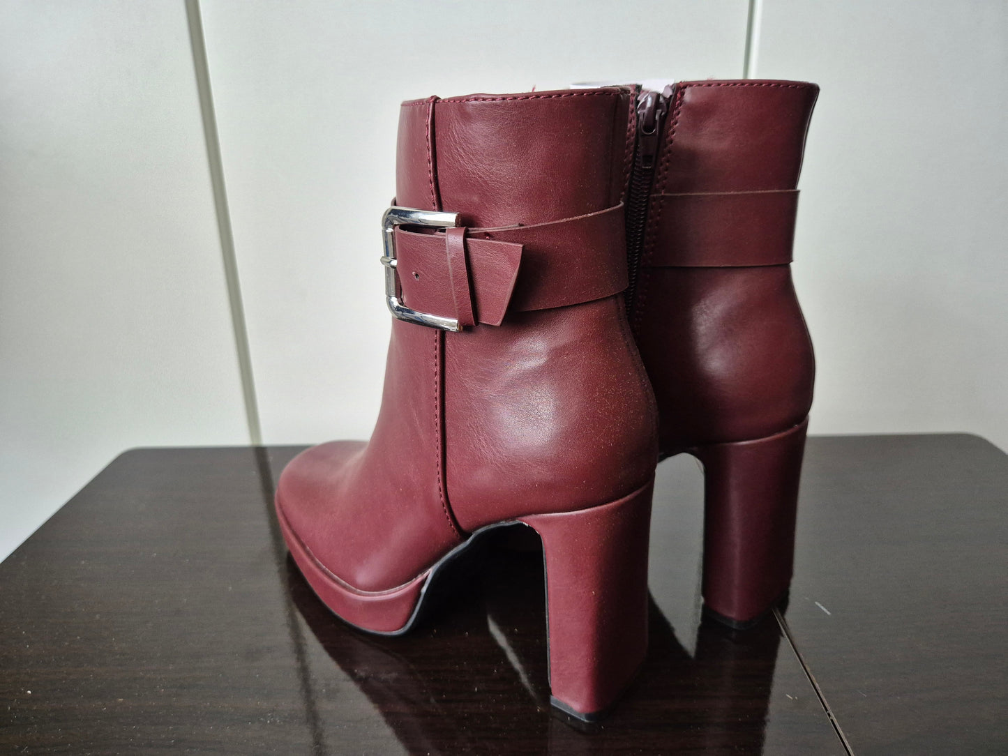 ANISTON SHOES Stiefelette mit Plateau weinrot Gr. 36
