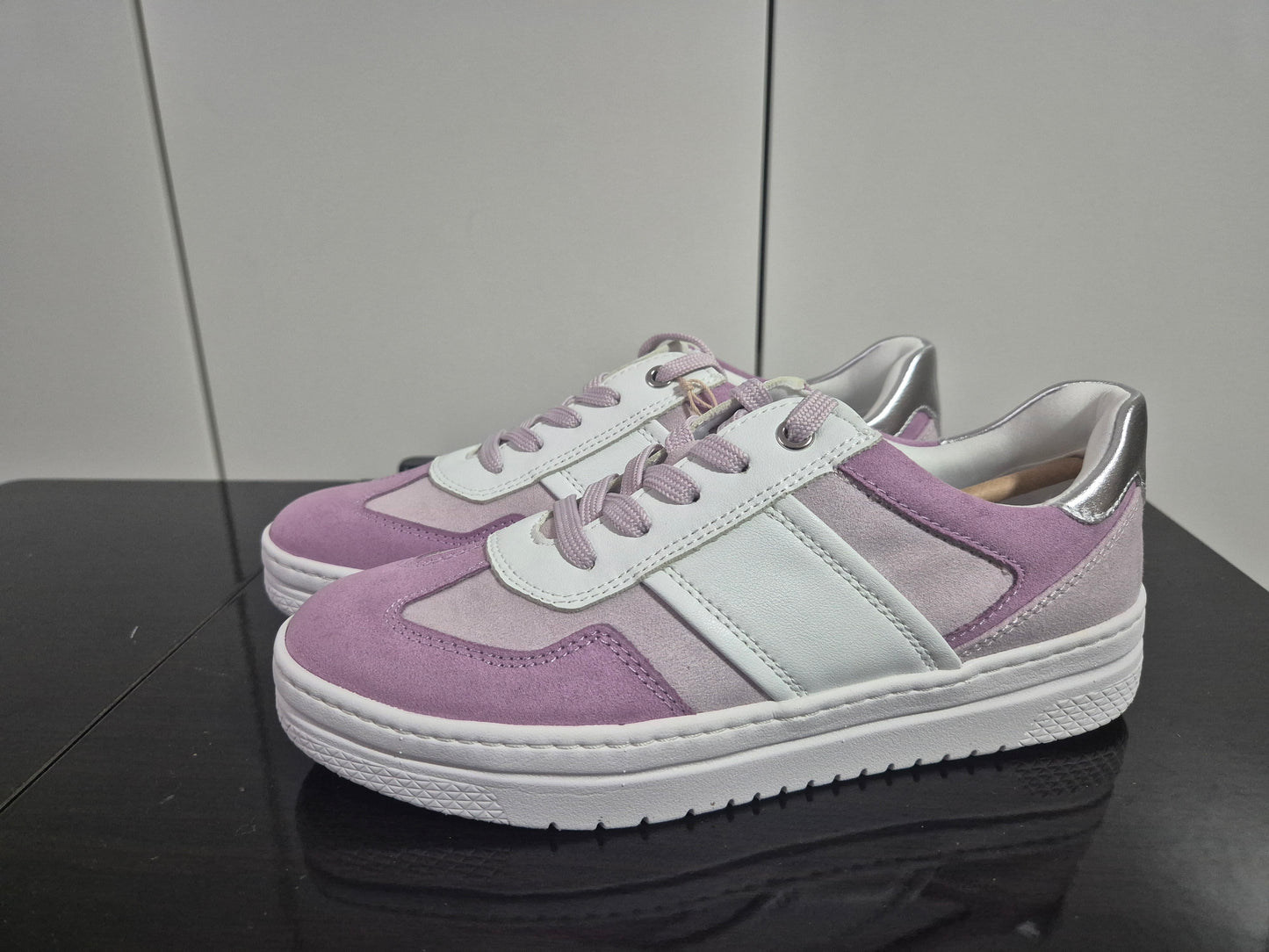 MARCO TOZZI Plateausneaker Halbschuh weiß-rosa Gr. 37