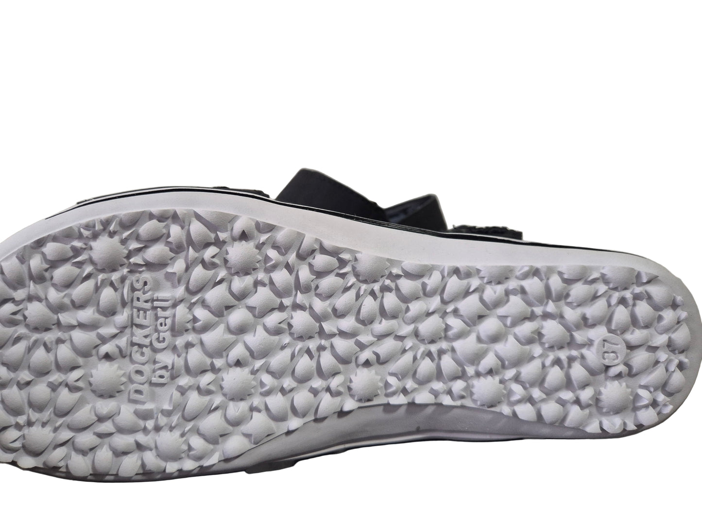 DOCKERS BY GERLI Sandale Barfußschuh, Klettschuh, Sommerschuh schwarz Gr. 37