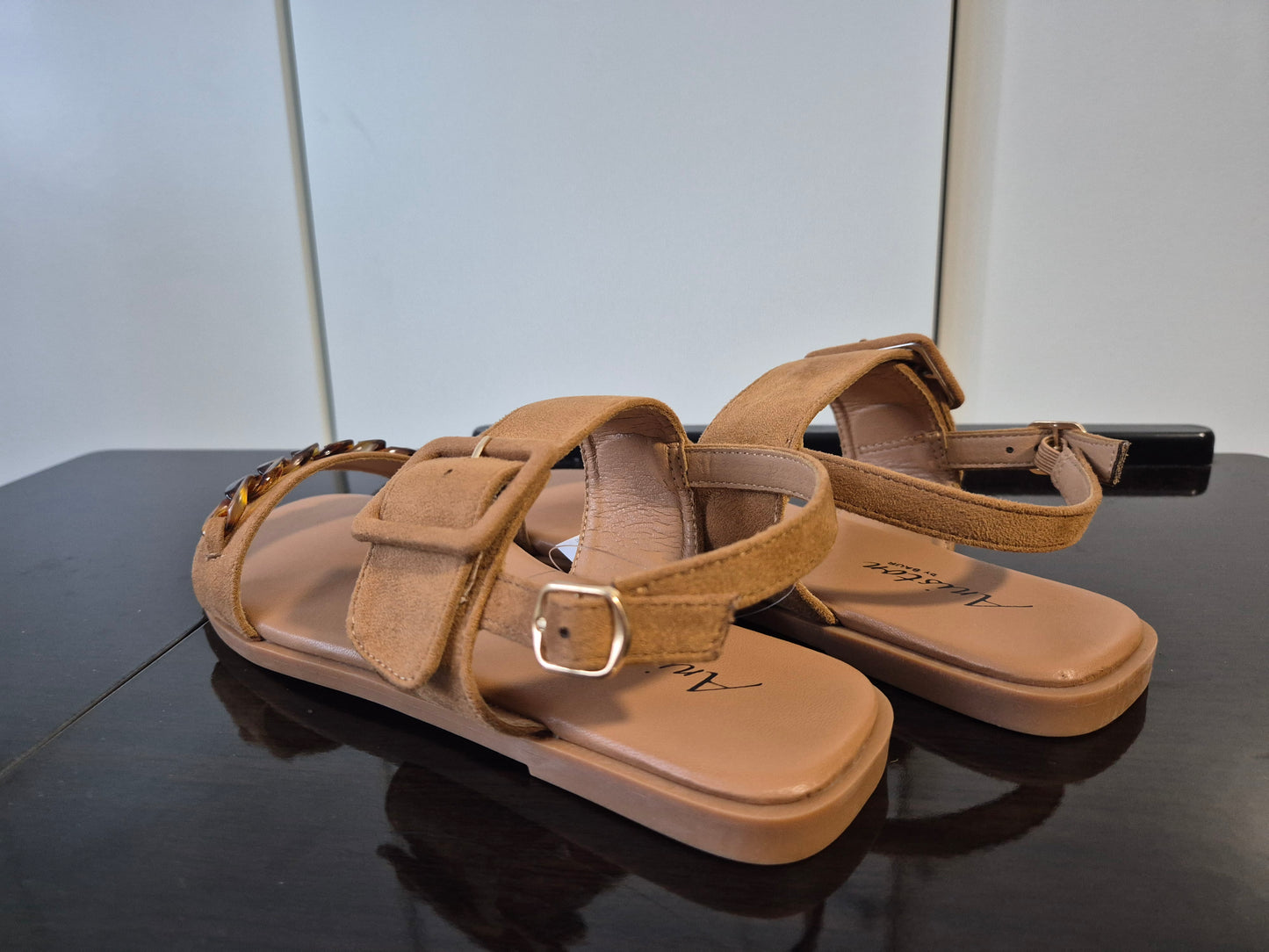 ANISTON SHOES Riemchensandale braun Gr. 37