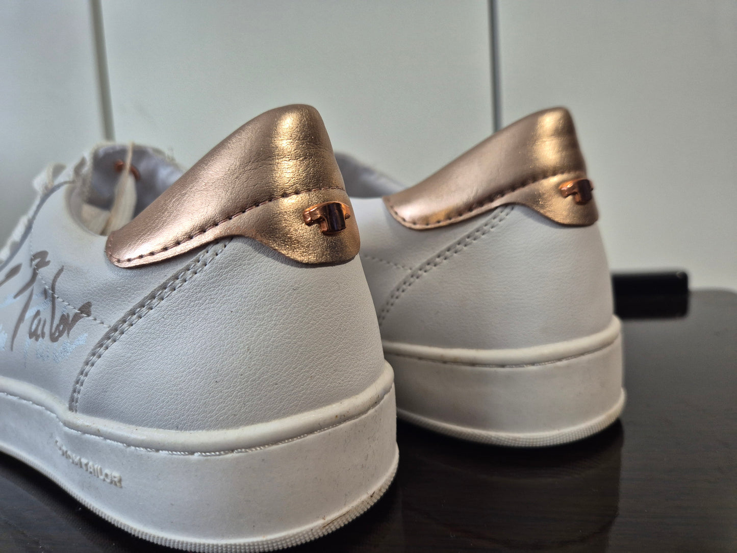 TOM TAILOR Ellen Plateau Sneaker weiß-rosa Gr. 42