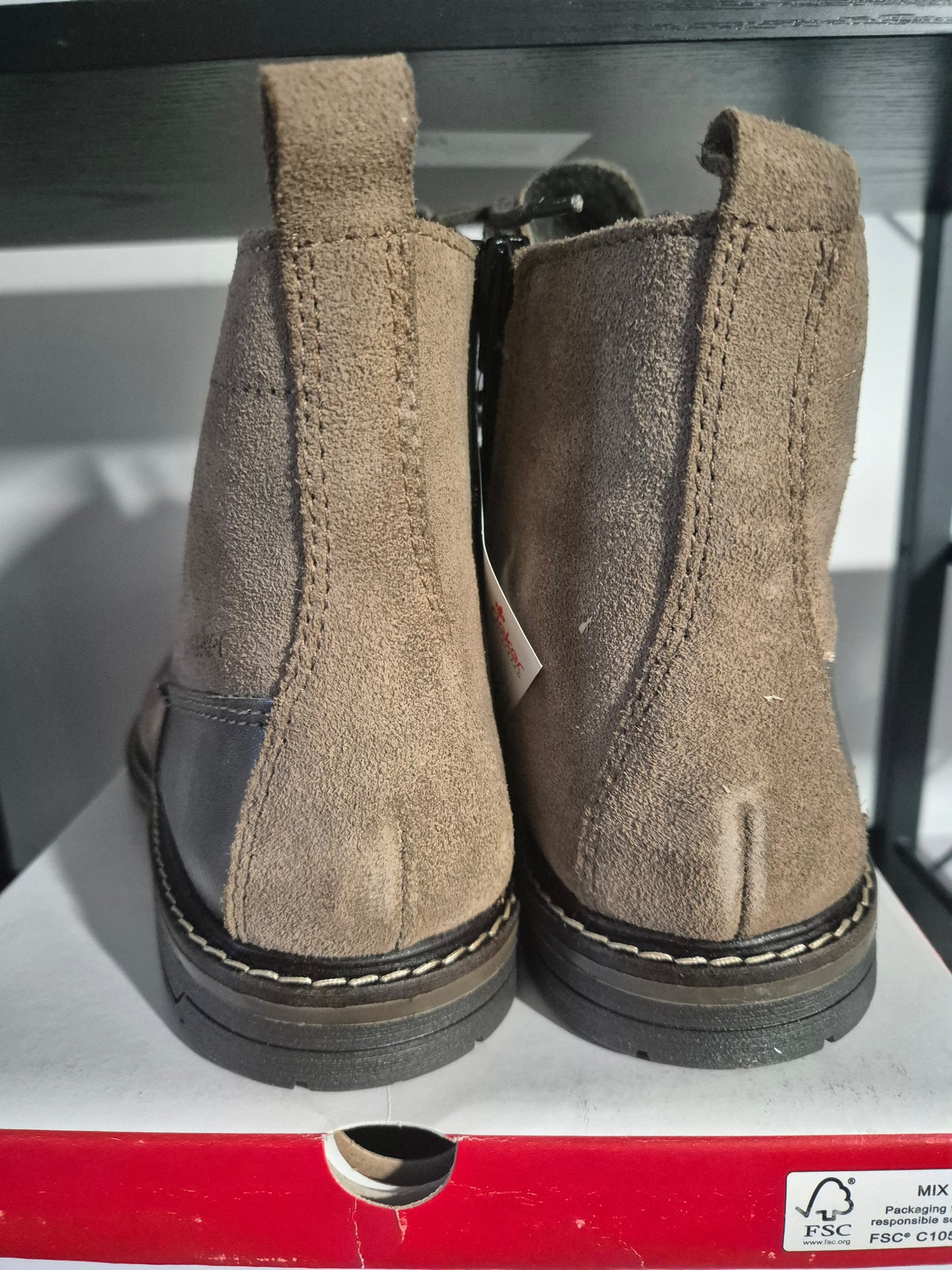 Rieker Schnürstiefel braun Gr. 42