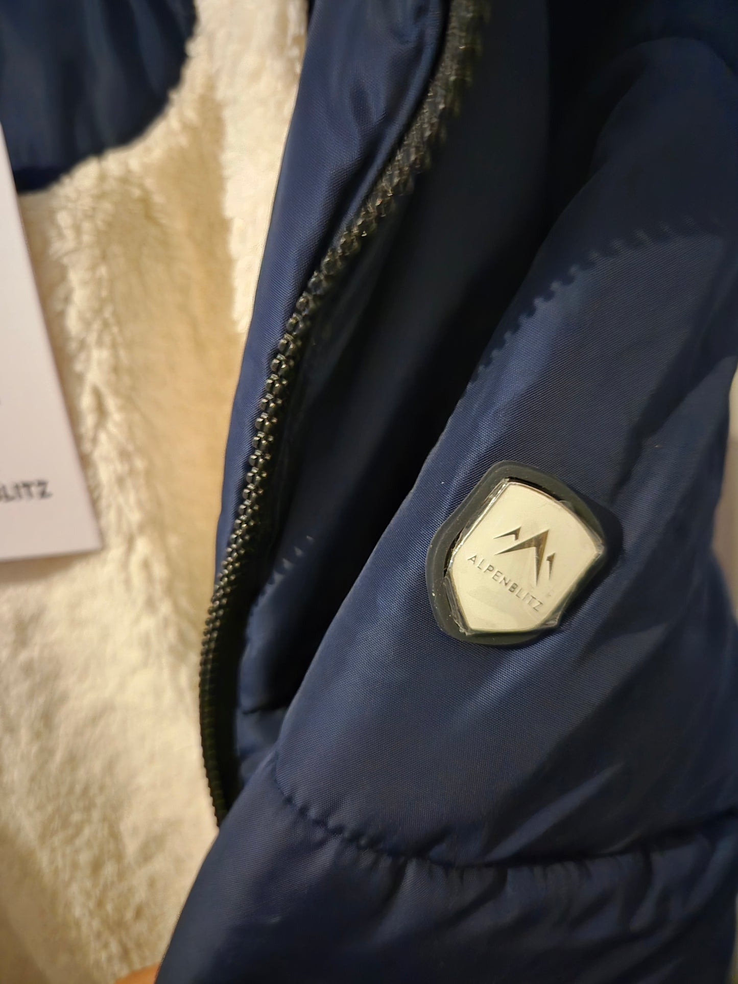 Alpenblitz Teddy Pufferjacke Gr. S