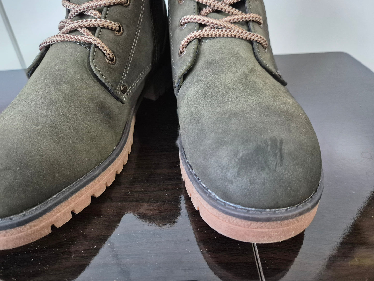 TOM TAILOR Boots mit modischer Zierschnalle khaki Gr. 42