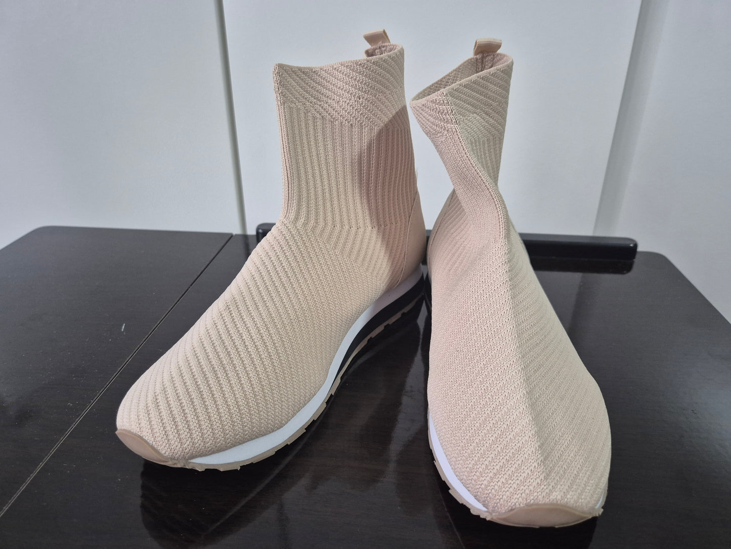 VIVANCE Sneaker Sockenschuh, elastisches Material beige Gr. 38