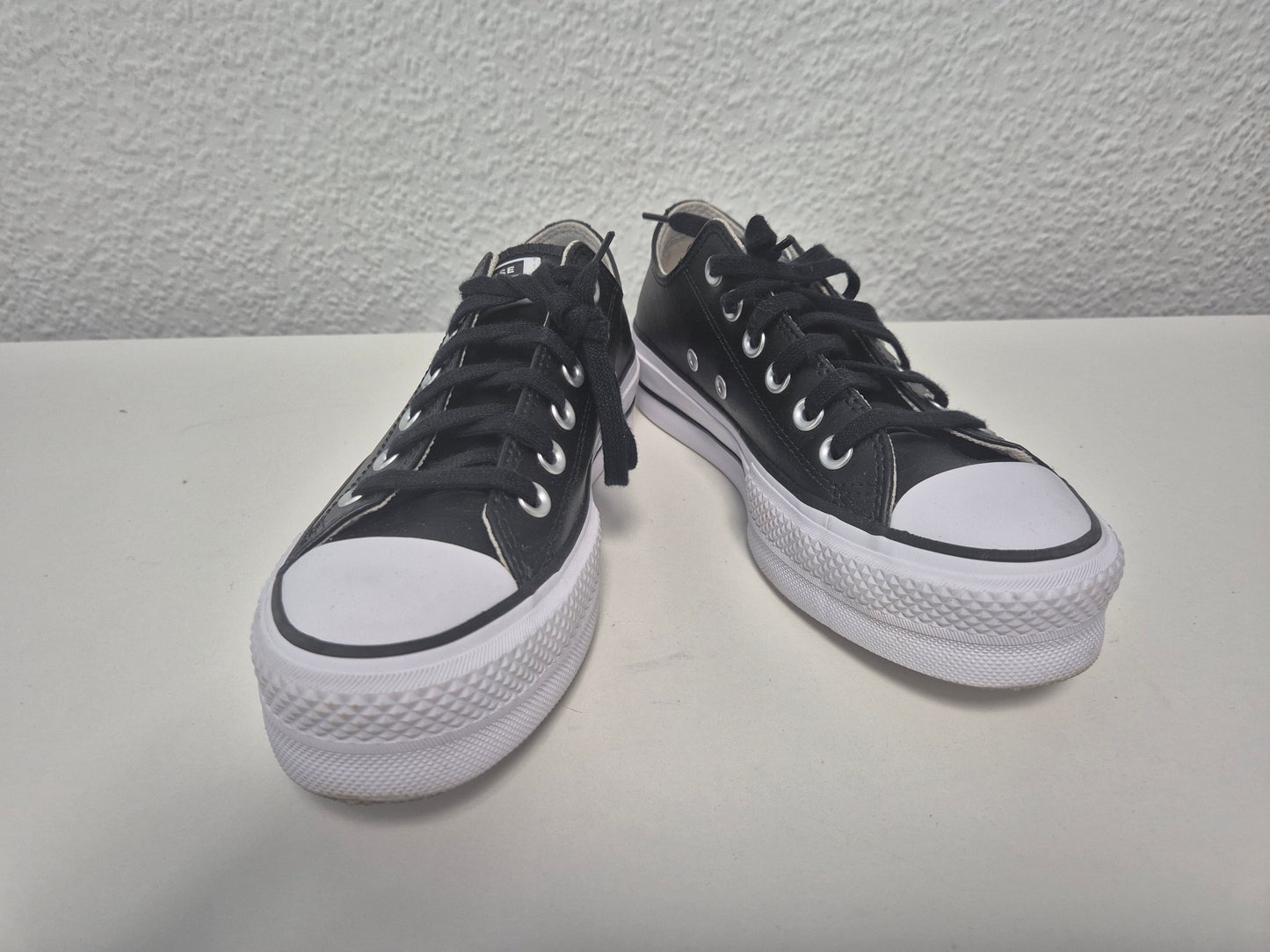 Converse Chuck Taylor All Star Platform Leather Sneaker schwarz Gr. 37