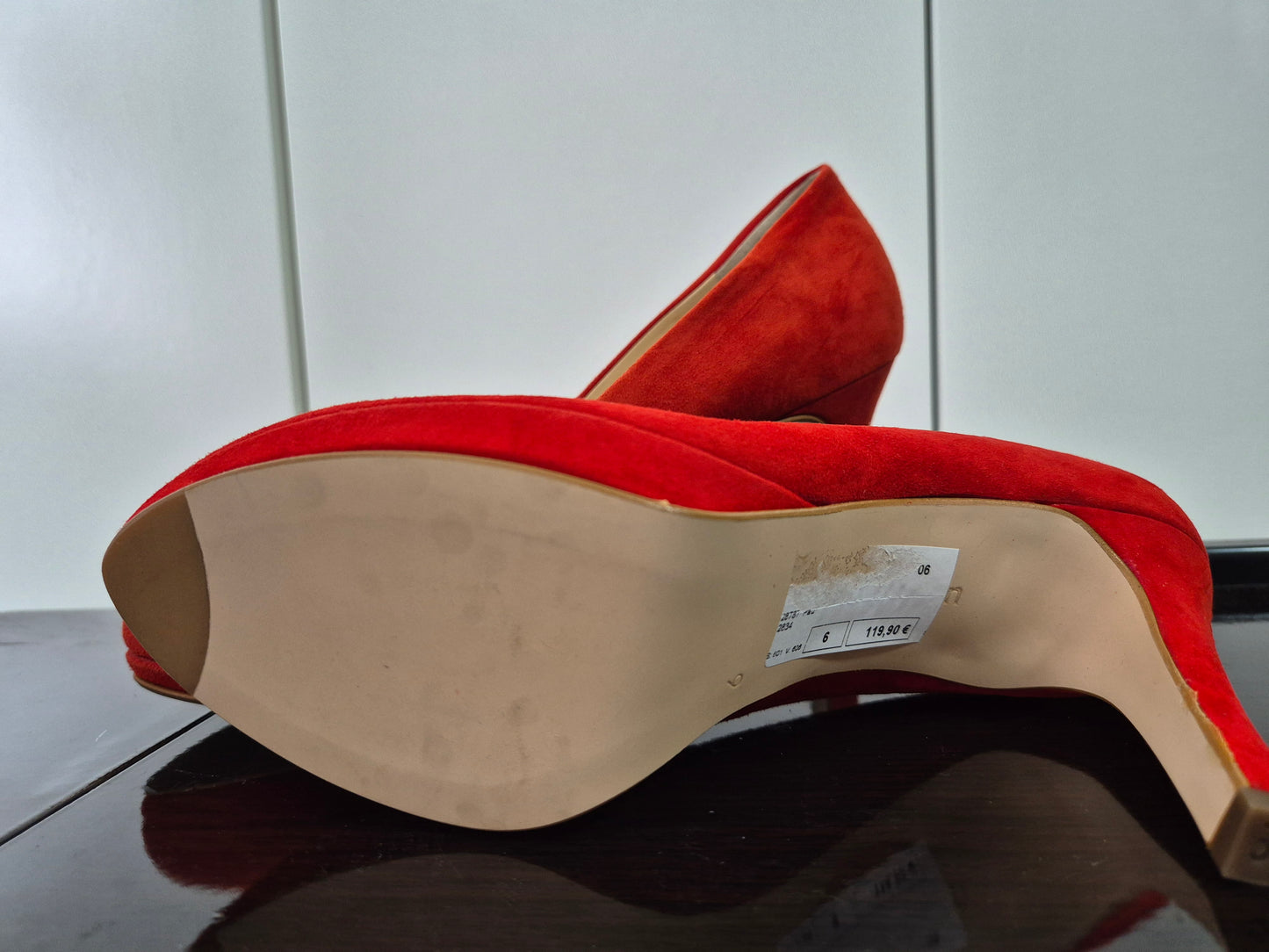 Paul Green Leder Pumps rot, Gr. 39 (6)