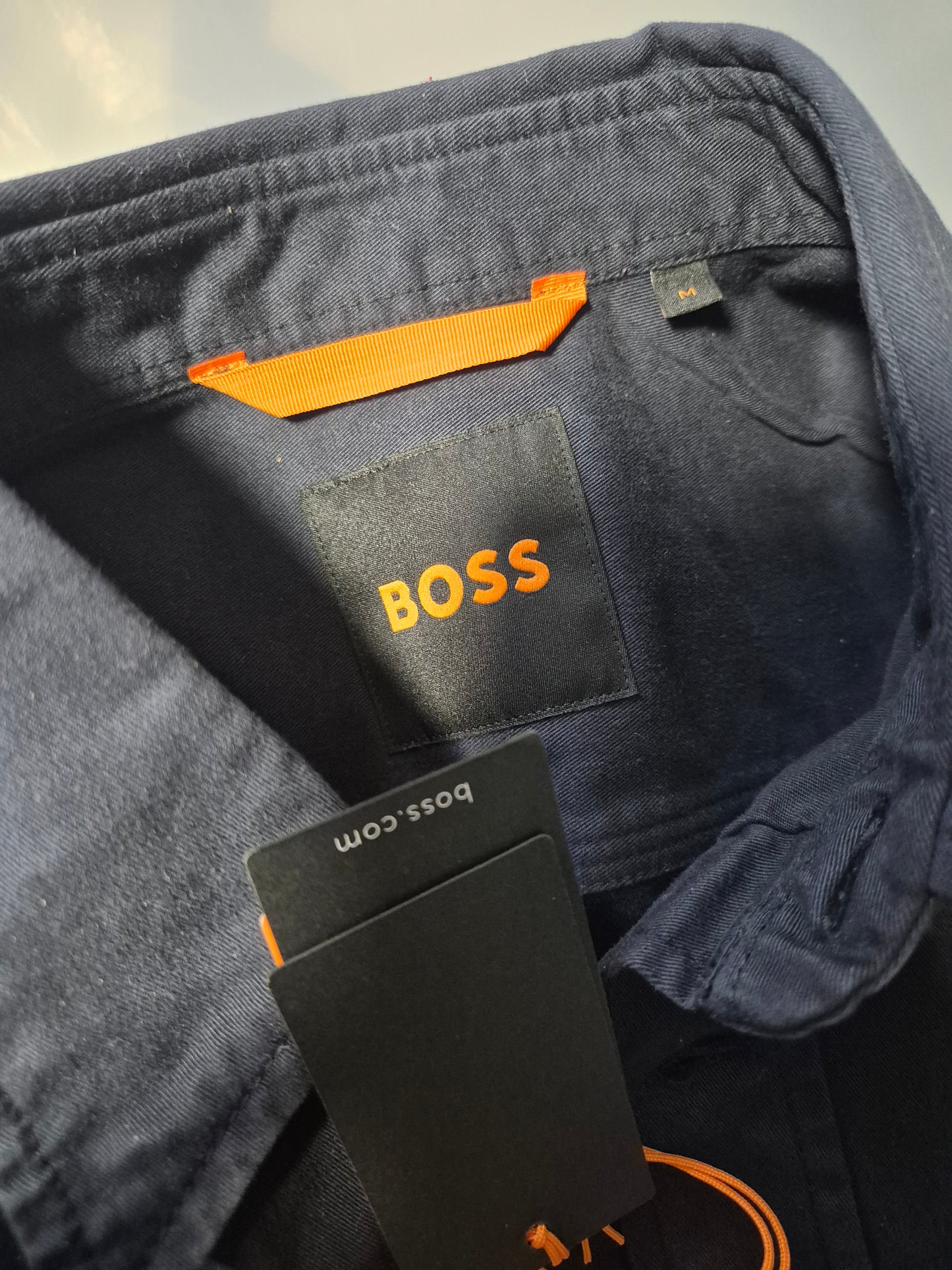 BOSS Orange Lisel Overshirt Hemd schwarz