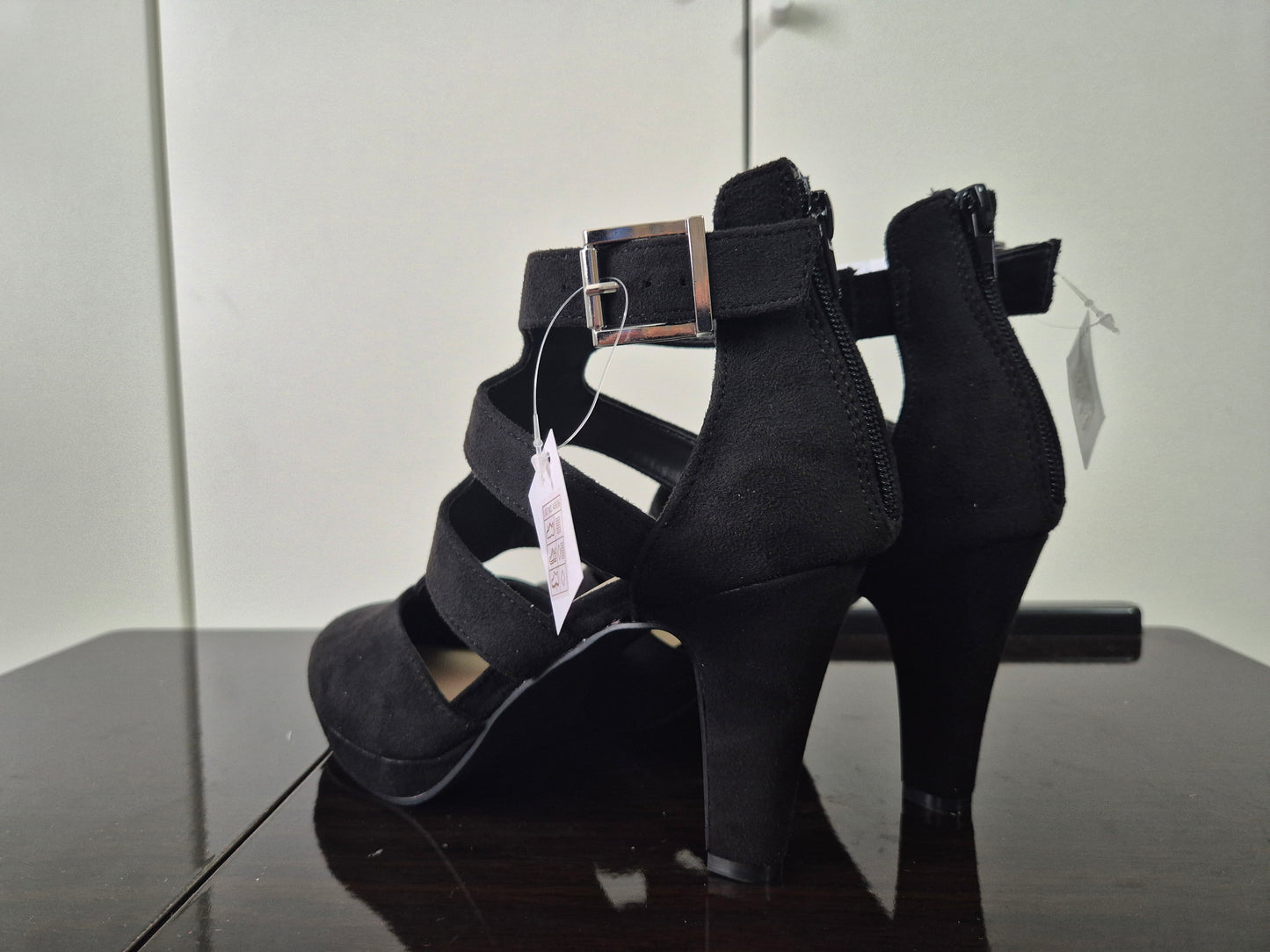 ANISTON SHOES Sandalette Sandale, Sommerschuh, Abendschuh schwarz Gr. 38