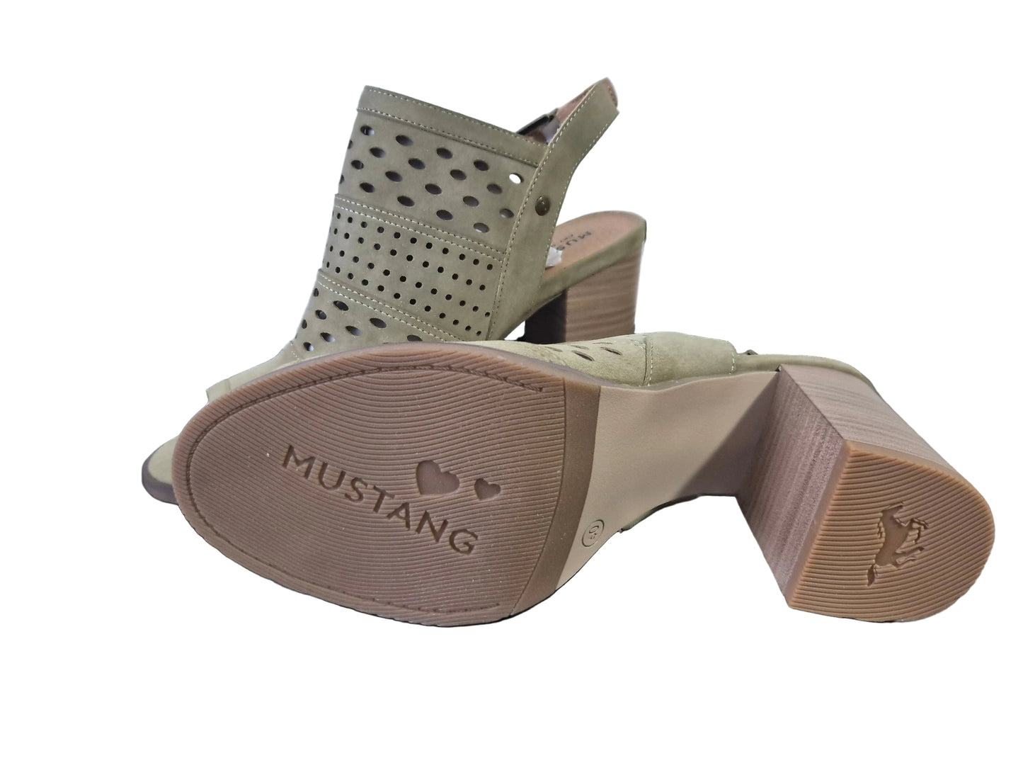 Mustang Sandalette beige Gr. 40
