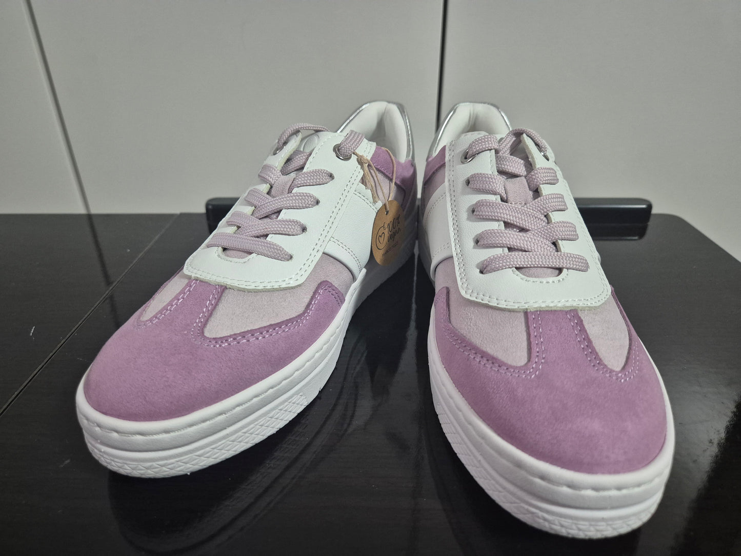 MARCO TOZZI Plateausneaker Halbschuh weiß-rosa Gr. 37