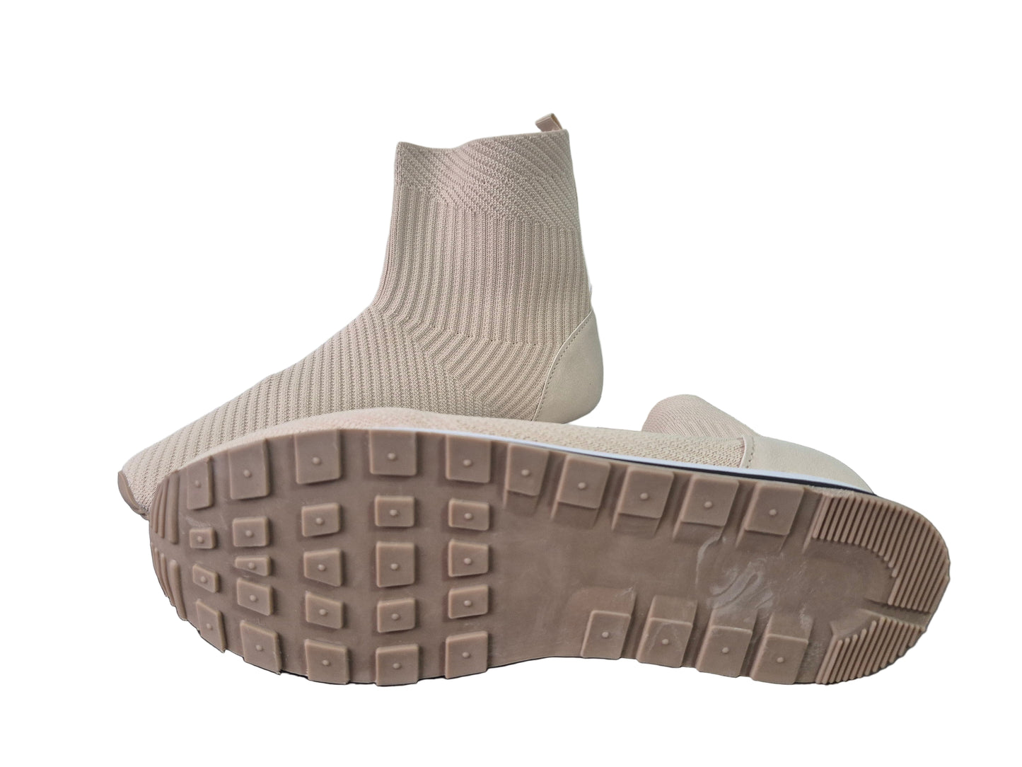 VIVANCE Sneaker Sockenschuh, elastisches Material beige Gr. 38