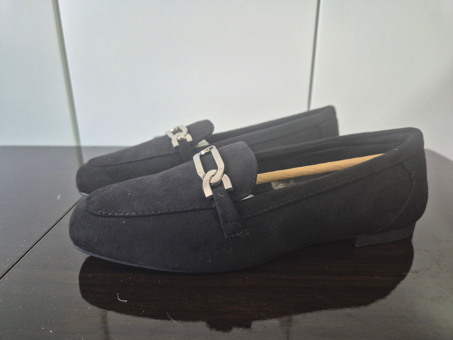 ANISTON SHOES Loafer Slipper Flat schwarz Gr. 36