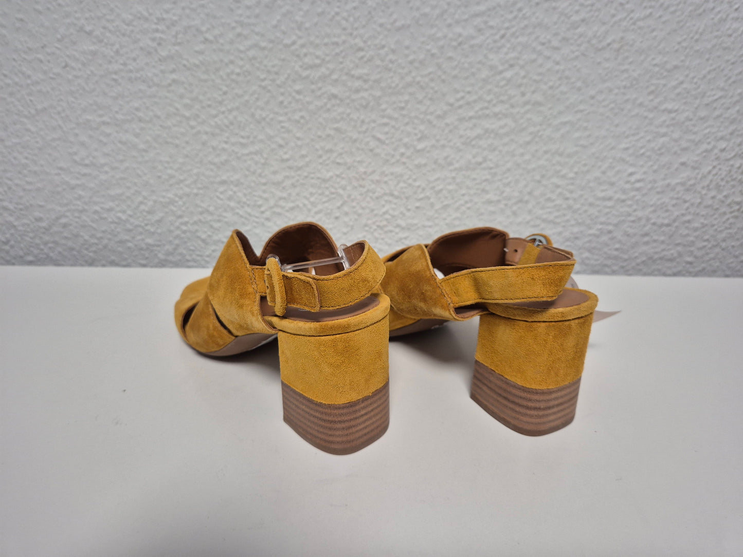 Alpe Damen Sandale, braun-gelb, Gr. 40