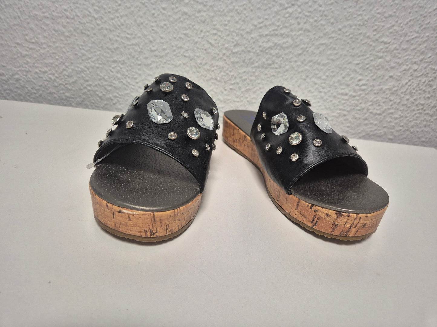 ARIZONA Pantoletten, schwarz-braun-mix, Gr. 41