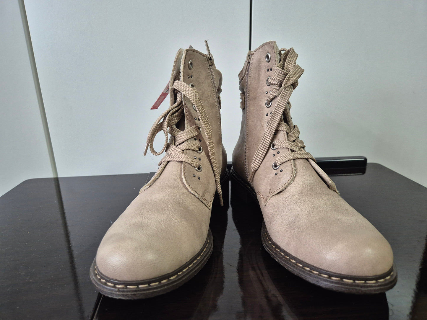 Rieker HWK Stiefel beige Gr. 40