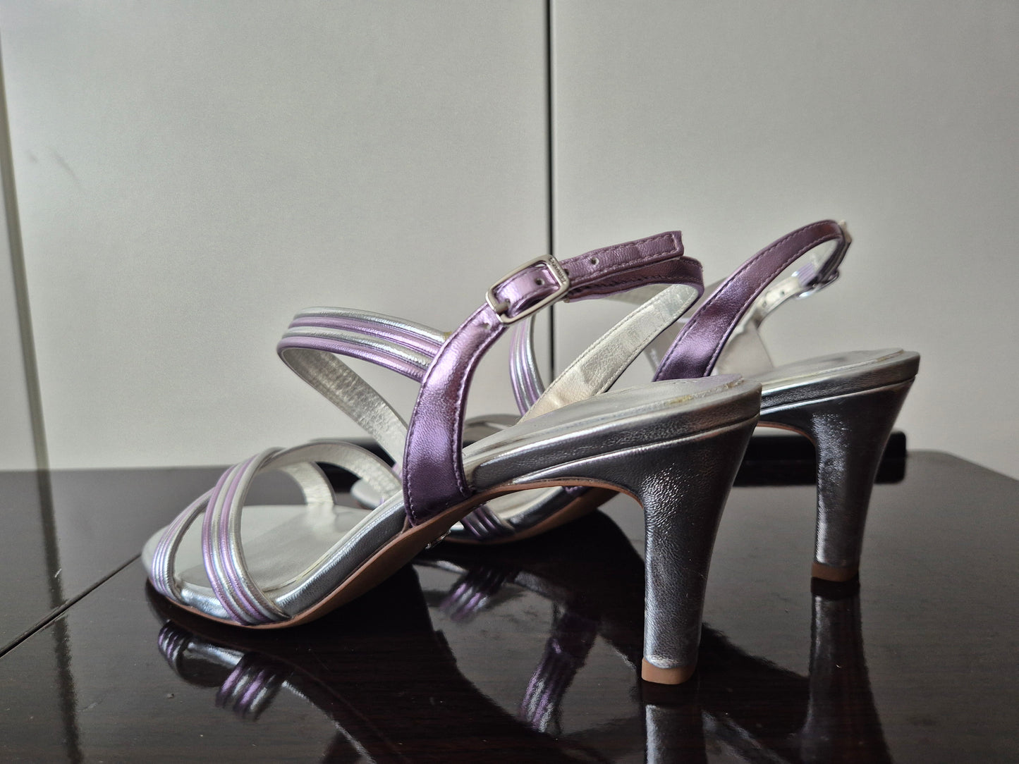 Tamaris Sandalette flieder/silber Gr. 38
