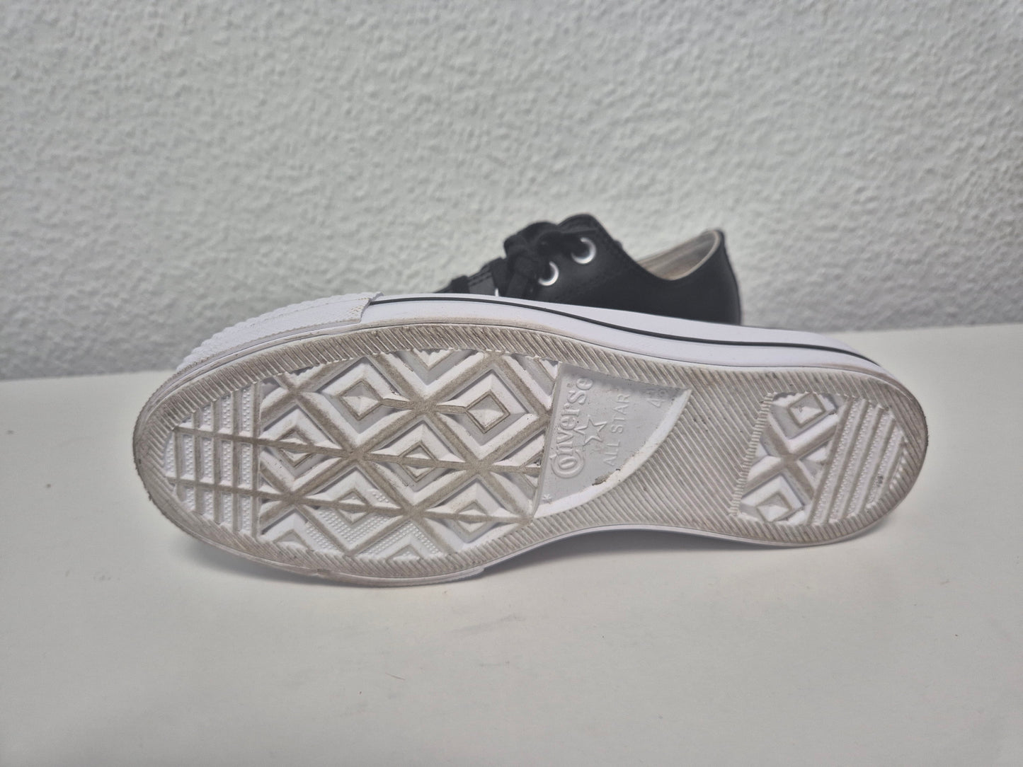 Converse Chuck Taylor All Star Platform Leather Sneaker schwarz Gr. 37