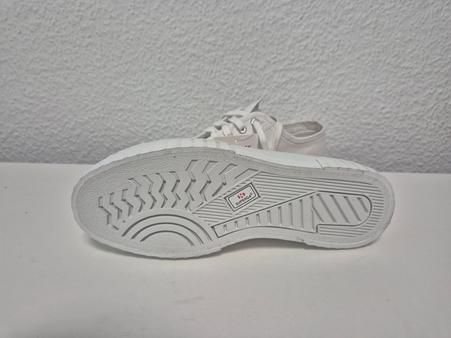 SUPERGA Stripe Sneaker weiß Gr. 42