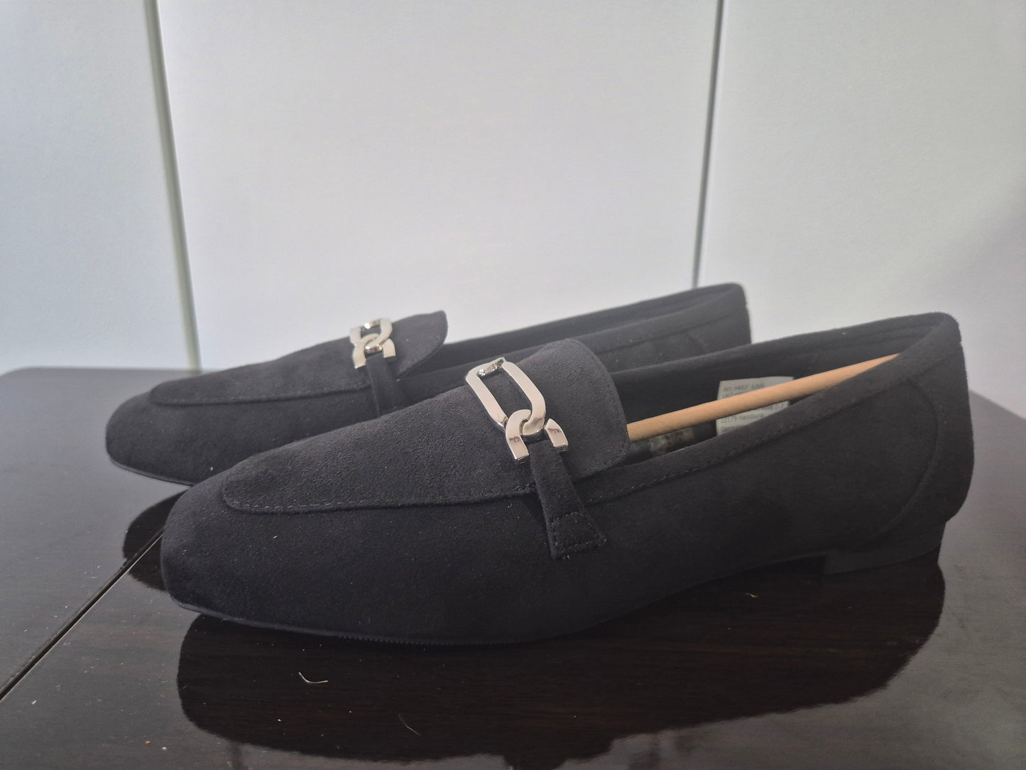 ANISTON SHOES Loafer Slipper Flat schwarz Gr. 40