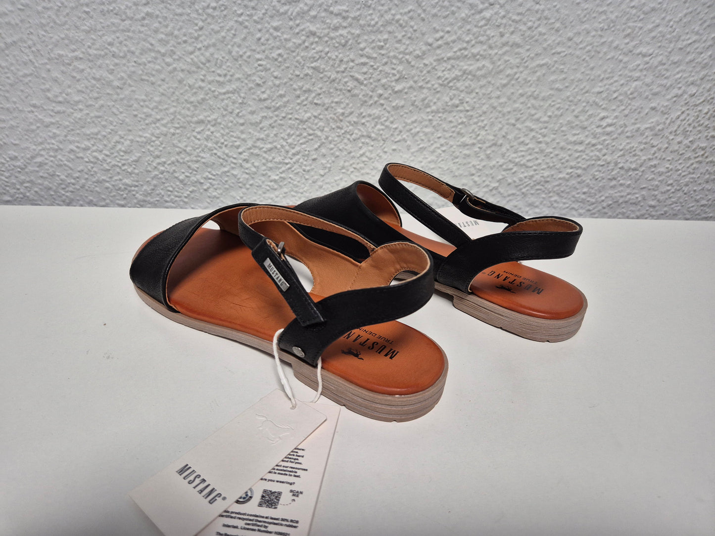 MUSTANG SHOES Sandale Sommerschuh, Sandalette, Riemchensanda schwarz Gr. 43
