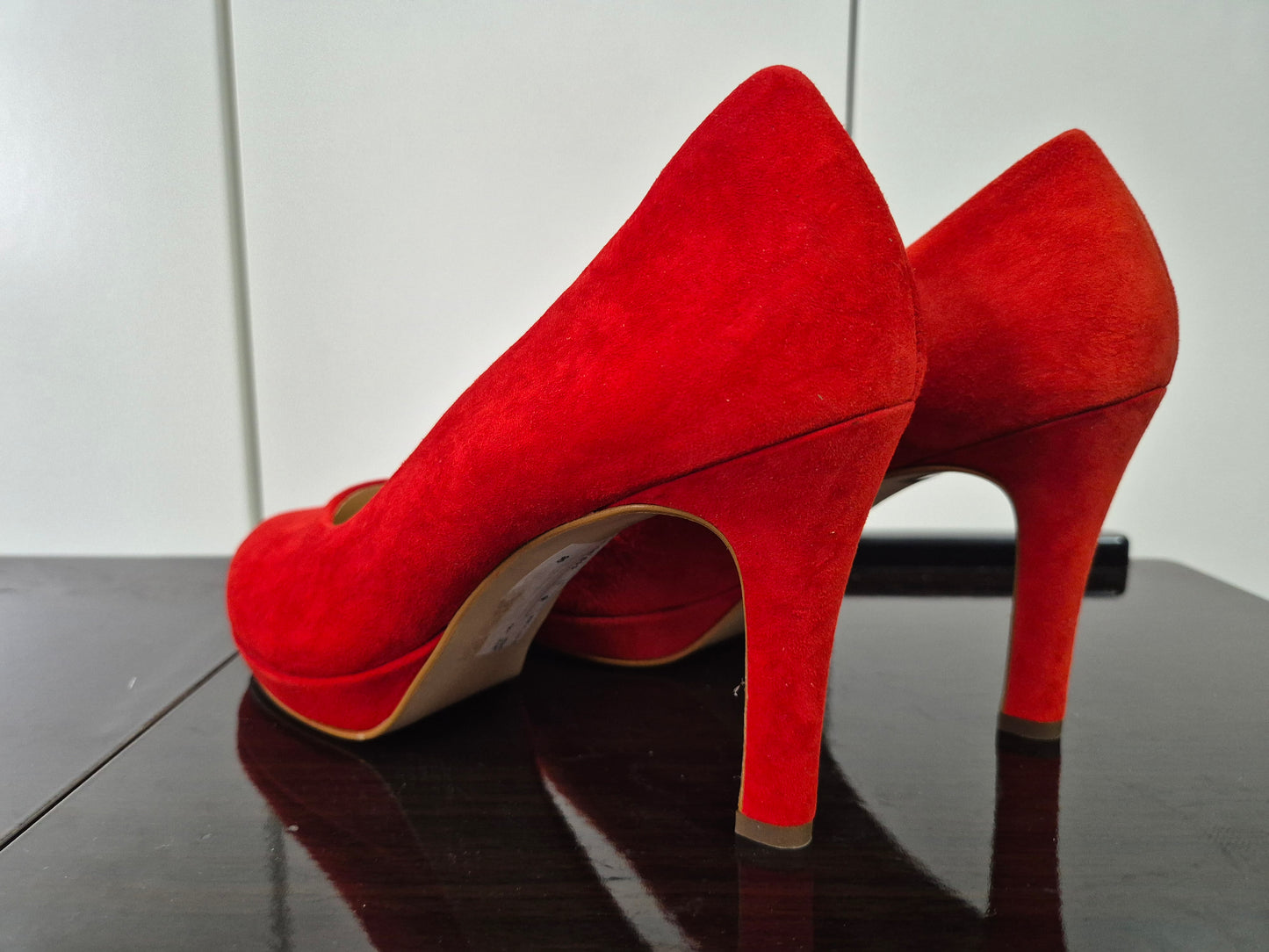 Paul Green Leder Pumps rot, Gr. 39 (6)