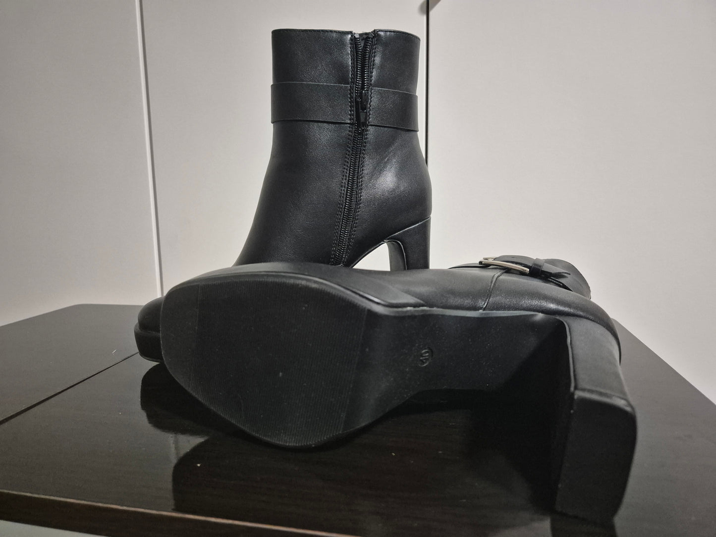 ANISTON SHOES Stiefelette mit Plateau schwarz Gr. 40