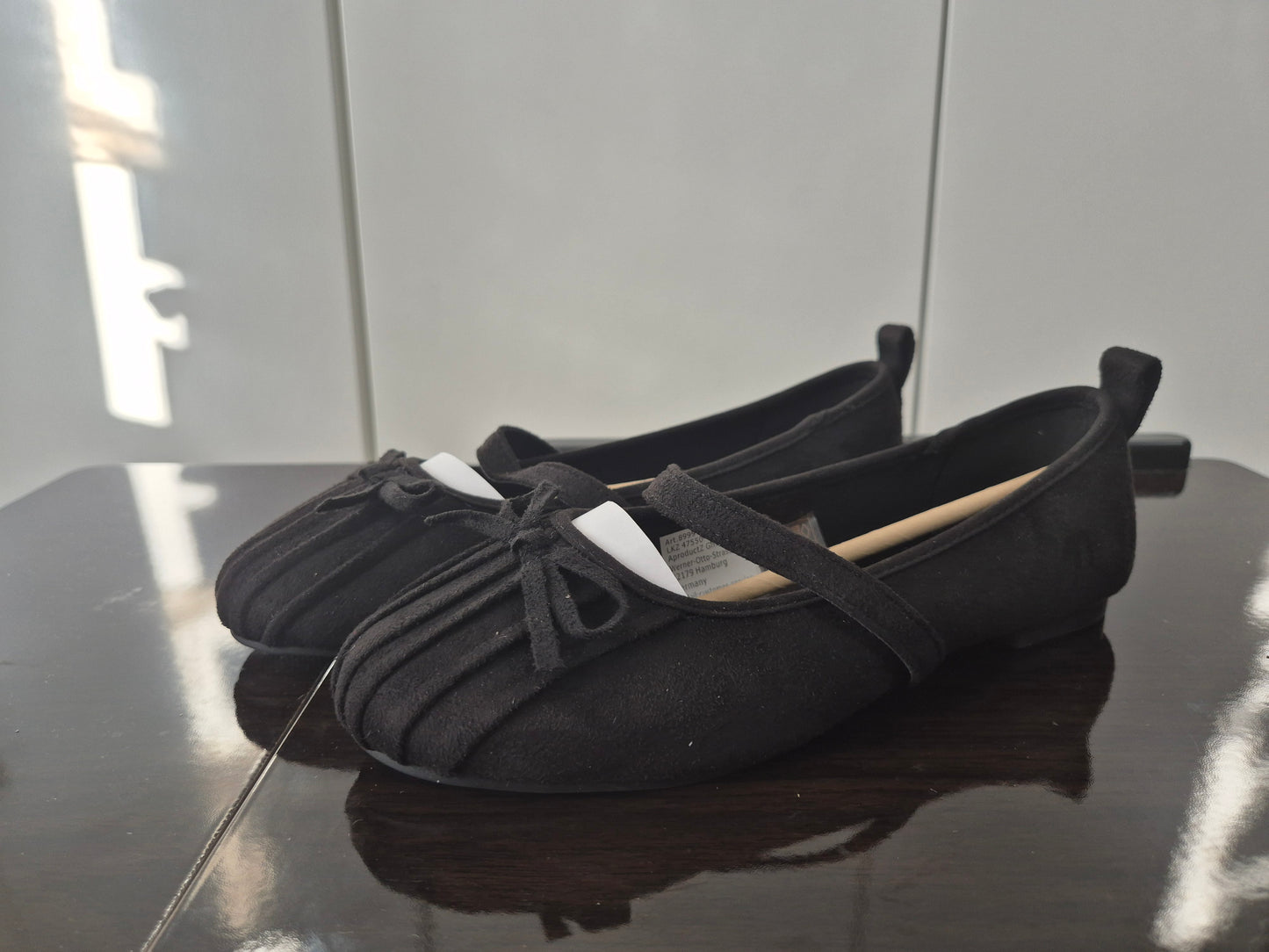 ANISTON SHOES Riemchen Ballerina schwarz Gr. 38